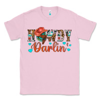 Bubblegum Pink Western Howdy Darlin Classic Tee - BundleAndBundleShop