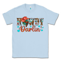 Dusty Blue Western Howdy Darlin Classic Tee - BundleAndBundleShop