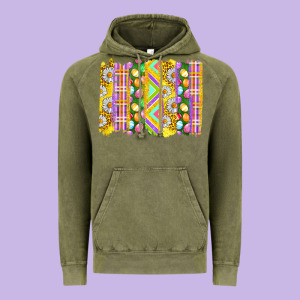 Easter Brushstrokes Vintage Hoodie Designed By Bundleandbundleshop