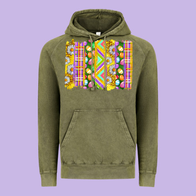 Easter Brushstrokes Vintage Hoodie Designed By Bundleandbundleshop