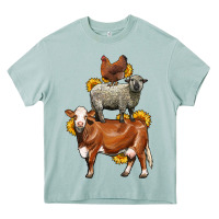 Farm Animals Stack Heavy Core Tee | Teevron