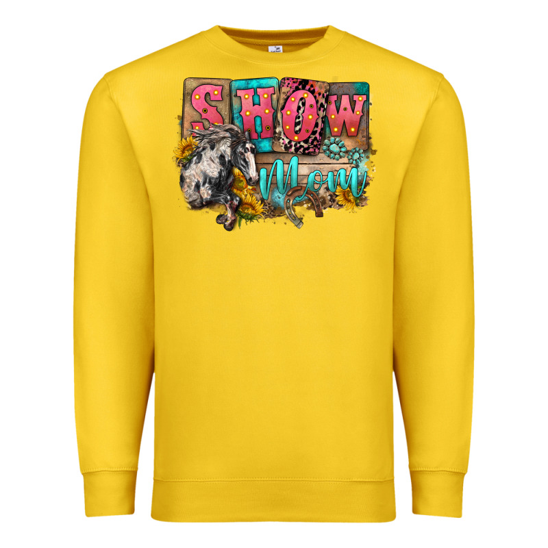 Show Mom Horse Mother's Day Premium Sweatshirt by FaDigitalArtStudio | Teevron