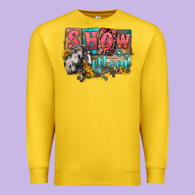 Show Mom Horse Mother's Day Premium Sweatshirt Designed By Fadigitalartstudio