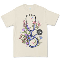 Bone floral stethoscope Premium Tee - MaliasSmallBusiness