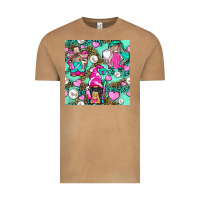 Vintage Camel Hairdresser Gnomes With Hearts And Pearls With Leopard Vintage Tee - BundleAndBundleShop