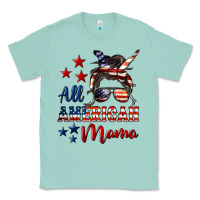 Seafoam All American Mama Mother's Day Classic Tee - LillyAllenDesigns