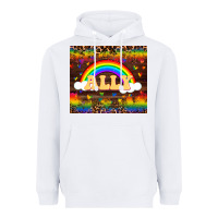 White Ally Heavyweight Hoodie - FaDigitalArtStudio
