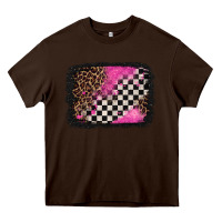 Chocolate Brown racing leopard background Heavy Core Tee - Jasminsmagicworld