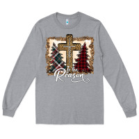 Heather Grey Jesus is the reason Long Sleeve Tee - Bettercallsaul