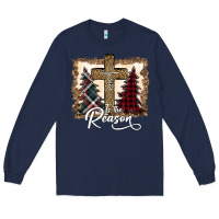 Navy Jesus is the reason Long Sleeve Tee - Bettercallsaul