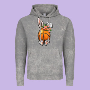 Basketball Easter Bunny Vintage Hoodie Designed By Bundleandbundleshop