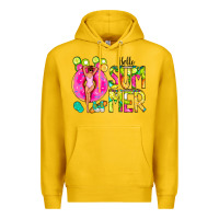 Lemon Hello Summer Donut Girl Premium Hoodie - CowCowDesign