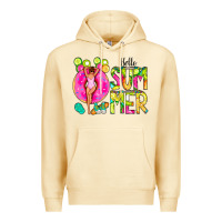 Pina Colada Hello Summer Donut Girl Premium Hoodie - CowCowDesign