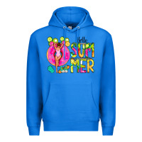 True Royal Hello Summer Donut Girl Premium Hoodie - CowCowDesign