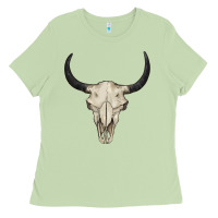 Matcha bull skull Ladies Tee - BarkalooDesign
