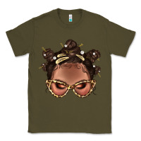 Army Green Afro Bantu Knots Hairstyles Messy Bun With Clasp Bbs  2 Classic Tee - BundleAndBundleShop