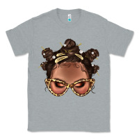 Heather Grey Afro Bantu Knots Hairstyles Messy Bun With Clasp Bbs  2 Classic Tee - BundleAndBundleShop