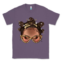 Lavender Afro Bantu Knots Hairstyles Messy Bun With Clasp Bbs  2 Classic Tee - BundleAndBundleShop