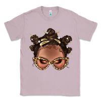 Lilac Afro Bantu Knots Hairstyles Messy Bun With Clasp Bbs  2 Classic Tee - BundleAndBundleShop