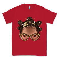 Red Afro Bantu Knots Hairstyles Messy Bun With Clasp Bbs  2 Classic Tee - BundleAndBundleShop