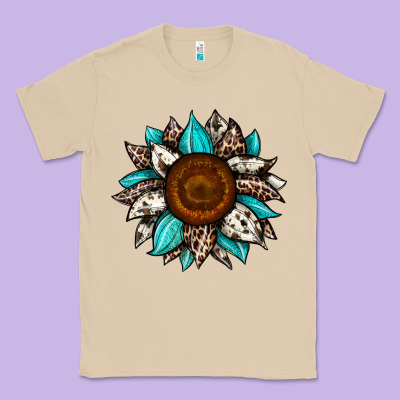 Sunflower Cowhide Classic Tee Designed By Jahusdesignshop