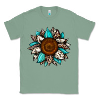 Sage sunflower cowhide Classic Tee - JahusDesignShop