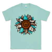 Seafoam sunflower cowhide Classic Tee - JahusDesignShop