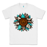 White sunflower cowhide Classic Tee - JahusDesignShop