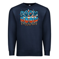 Navy Boom boom Mama Premium Sweatshirt - FaDigitalArtStudio