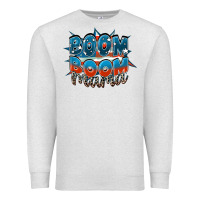 Oatmeal Heather Boom boom Mama Premium Sweatshirt - FaDigitalArtStudio