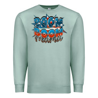 Seafoam Boom boom Mama Premium Sweatshirt - FaDigitalArtStudio