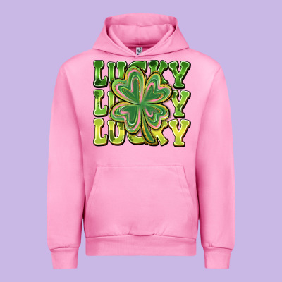 Lucky Clover Urban Hoodie Designed By Cowhidedigitalart