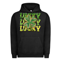 Pigment Black Lucky Clover Urban Hoodie - CowhideDigitalArt