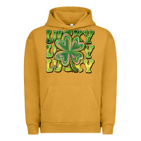 Pigment Peanut Butter Lucky Clover Urban Hoodie - CowhideDigitalArt
