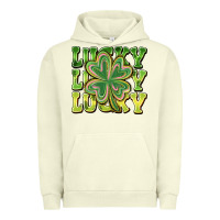 Pigment Pistachio Lucky Clover Urban Hoodie - CowhideDigitalArt