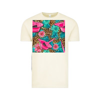 Hairdresser Hair Color Mixing Bowl And Dye Brush With Flowers And Leop Vintage Tee | Teevron