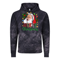 Cloud Black Merry Christmas With Santa Vintage Hoodie - BundleAndBundleShop