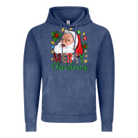 Vintage Denim Merry Christmas With Santa Vintage Hoodie - BundleAndBundleShop