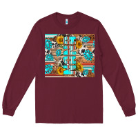 Burgundy western nana Long Sleeve Tee - RanaPortraitStore