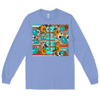 Colony Blue western nana Long Sleeve Tee - RanaPortraitStore