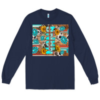 Navy western nana Long Sleeve Tee - RanaPortraitStore