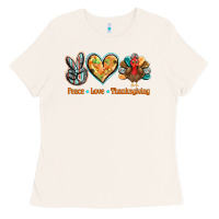 Bone peace love thanksgiving Ladies Tee - BarkalooDesign