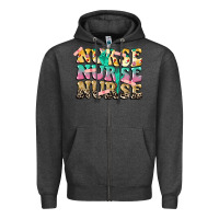 Charcoal Heather Nurse Nurse Nurse Zipper Hoodie - CowGirlArtShop
