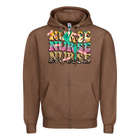 Chestnut Nurse Nurse Nurse Zipper Hoodie - CowGirlArtShop