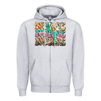 Heather Grey Nurse Nurse Nurse Zipper Hoodie - CowGirlArtShop