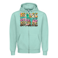 Seafoam Nurse Nurse Nurse Zipper Hoodie - CowGirlArtShop