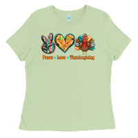 Matcha peace love thanksgiving Ladies Tee - BarkalooDesign