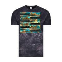 Cloud Black Hairdresser Parting Comb With Leopard And Glitter Seamless Pattern Bbs Vintage Tee - BundleAndBundleShop
