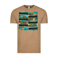 Vintage Coffee Hairdresser Parting Comb With Leopard And Glitter Seamless Pattern Bbs Vintage Tee - BundleAndBundleShop