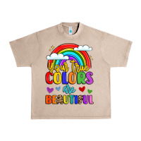French Oak name vibrant positivity rainbow art Urban Heavy Tee - LillyAllenDesigns